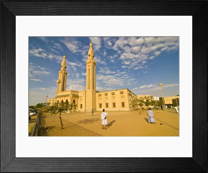 Framed Print : Central mosque in Nouakchott, Mauritania, Africa Framed Print : Central mosque in Nouakchott, Mauritania, Africa