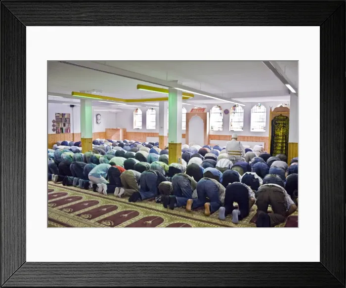 Framed Print : Ramadan prayers, Groningen, Netherlands, Europe