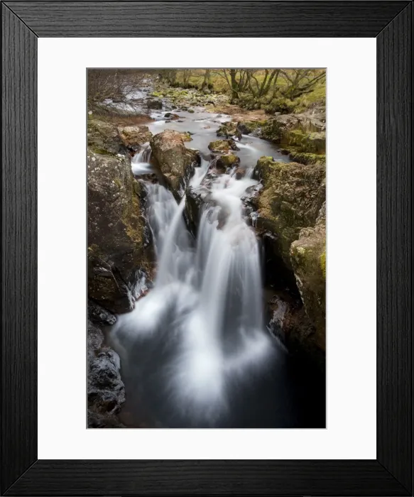 Framed Print : Waterfall at Lower Falls, Glen Nevis, near Fort William, Highland, Scotland Framed Print : Waterfall at Lower Falls, Glen Nevis, near Fort William, Highland, Scotland