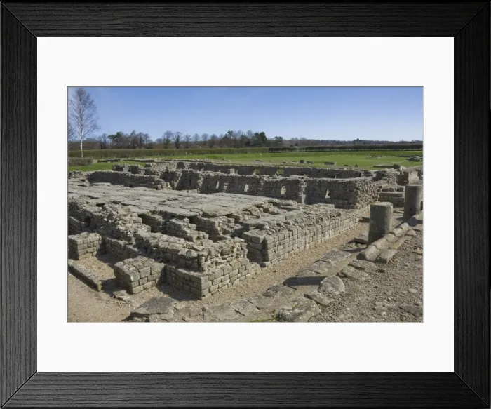Framed Print : The floor of the Granary showing the underfloor hypocaust heating system Framed Print : The floor of the Granary showing the underfloor hypocaust heating system