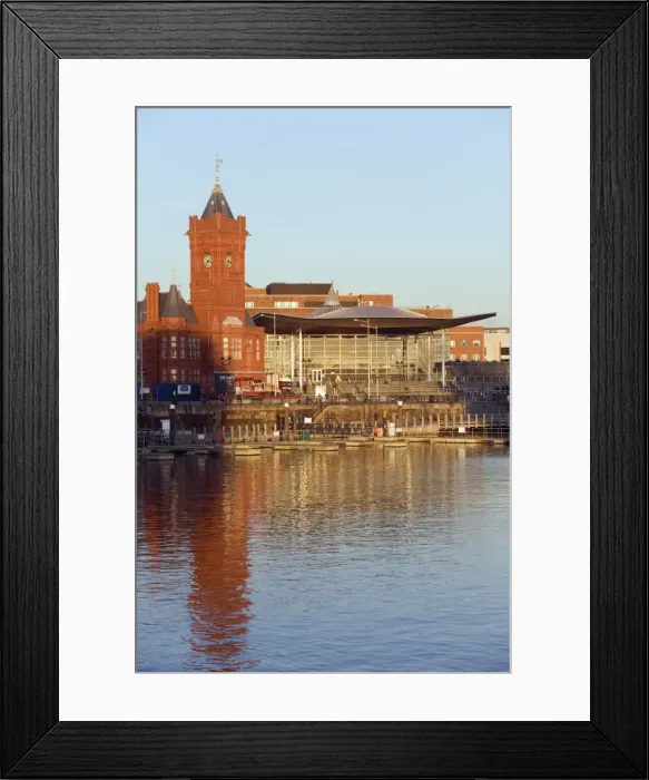 Framed Print : The Pierhead Building, Cardiff Bay, Cardiff, Wales, United Kingdom, Europe