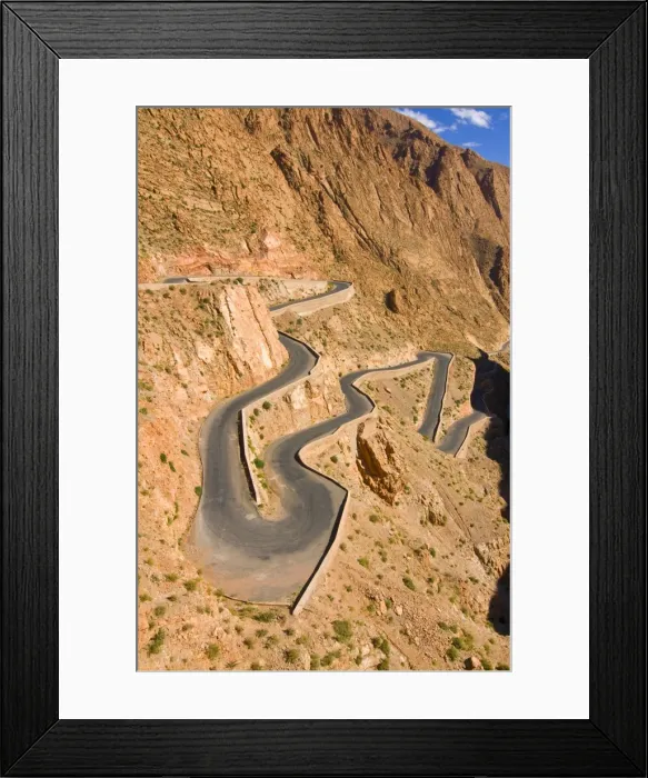 Framed Print : Serpentine road in the Dades Gorge, Morocco, North Africa, Africa Framed Print : Serpentine road in the Dades Gorge, Morocco, North Africa, Africa