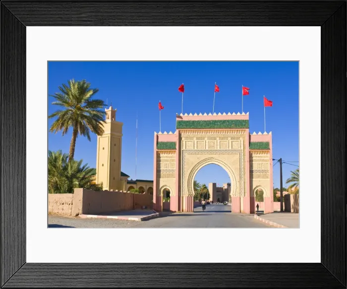 Framed Print : Entrance gate to the desert town of Rissani, Morocco, North Africa, Africa Framed Print : Entrance gate to the desert town of Rissani, Morocco, North Africa, Africa