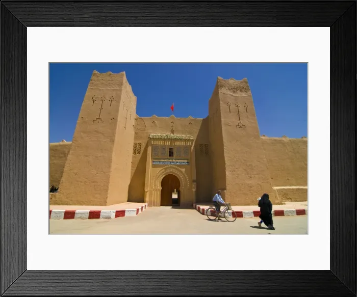 Framed Print : Walled city of Rissani in the desert of Morocco, North Africa, Africa Framed Print : Walled city of Rissani in the desert of Morocco, North Africa, Africa