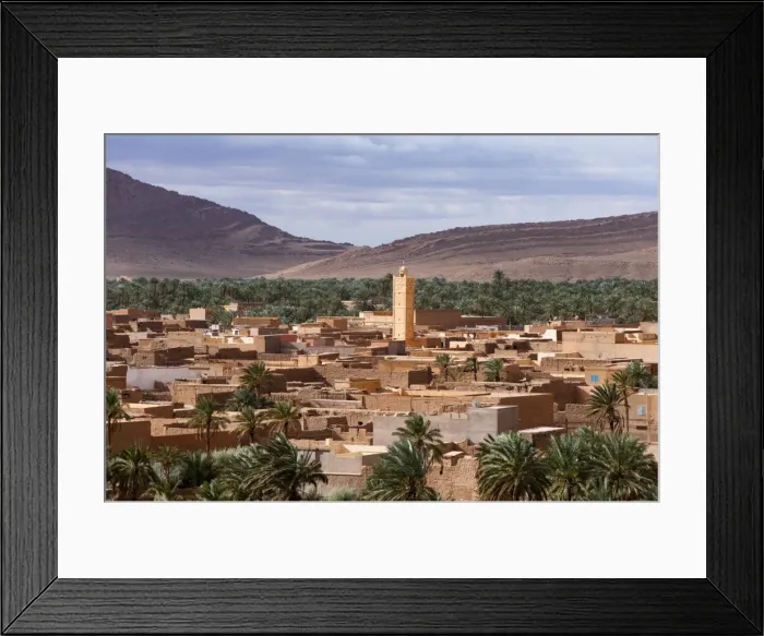 Framed Print : Panorama of Figuig, province of Figuig, Oriental Region, Morocco, Norht Africa, Africa Framed Print : Panorama of Figuig, province of Figuig, Oriental Region, Morocco, Norht Africa, Africa