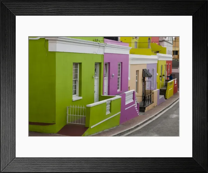 Framed Print : Bo-Kaap district, Cape Town, South Africa, Africa