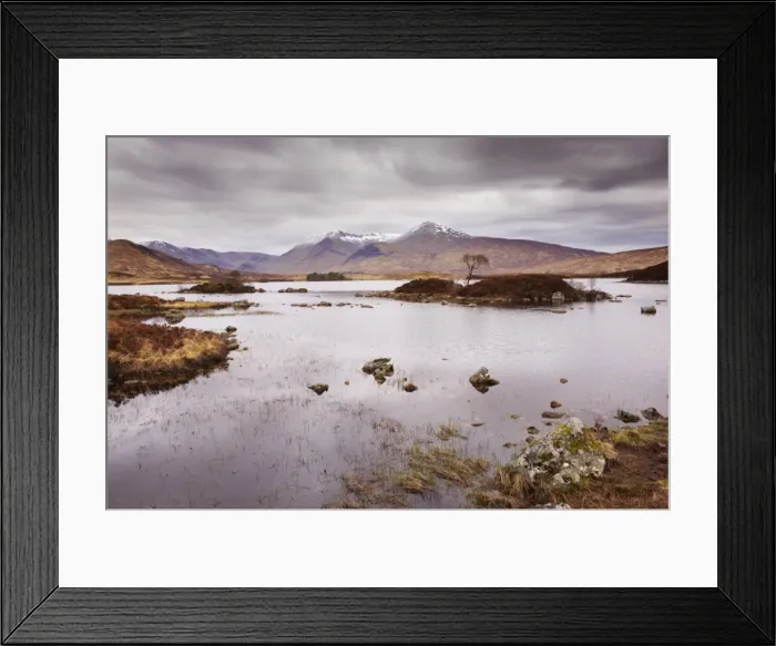 Framed Print : Lochan na h Achlaise and Black Mount, Rannoch Moor, Highland, Scotland Framed Print : Lochan na h Achlaise and Black Mount, Rannoch Moor, Highland, Scotland