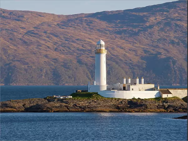 Lismore lighthouse from the Craignure-Oban ferry, Highlands, Scotland, United Kingdom