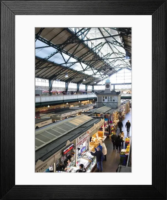 Framed Print : Cardiff Central Market, a Victorian-era structure built in 1891, Cardiff Framed Print : Cardiff Central Market, a Victorian-era structure built in 1891, Cardiff