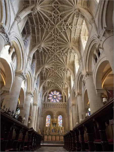 Christ Church Cathedral interior, Oxford University, Oxford, Oxfordshire