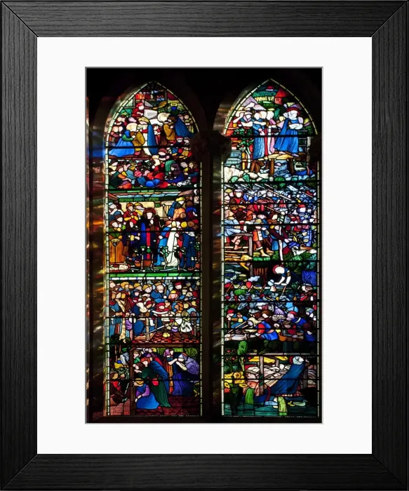 Framed Print : St. Frideswide stained glass window by Edward Burne-Jones dating from 1858 Framed Print : St. Frideswide stained glass window by Edward Burne-Jones dating from 1858