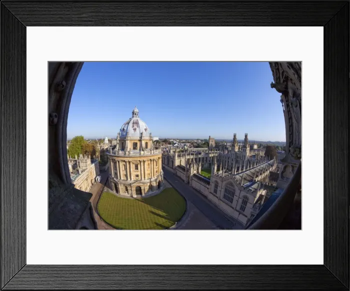 Framed Print : Rooftop view of Radcliffe Camera and All Souls College from University Church of St Framed Print : Rooftop view of Radcliffe Camera and All Souls College from University Church of St