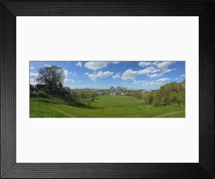 Framed Print : View from the top of Greenwich Hill, United Kingdom Framed Print : View from the top of Greenwich Hill, United Kingdom