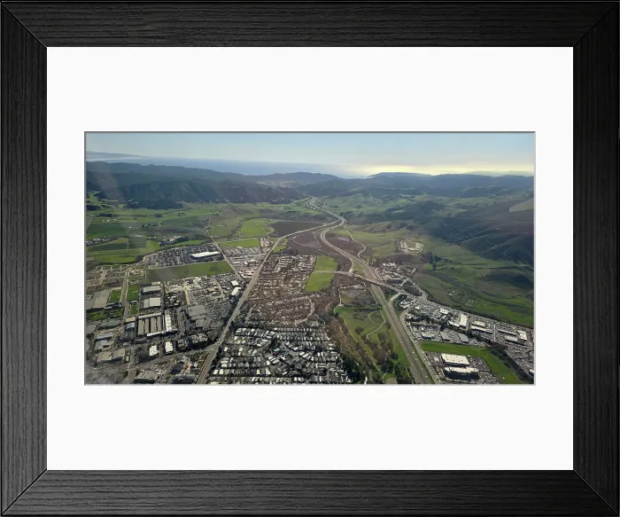 Framed Print : Southern California aerial view, United States of America Framed Print : Southern California aerial view, United States of America