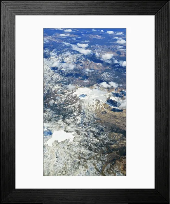 Framed Print : Aerial view of the Rockies, United States of America Framed Print : Aerial view of the Rockies, United States of America