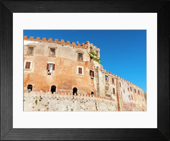 Framed Print : Orsini Castle and City Wall, Montalto di Castro, Province of Viterbo, Latium, Italy Framed Print : Orsini Castle and City Wall, Montalto di Castro, Province of Viterbo, Latium, Italy