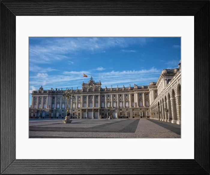 Framed Print : Facade of Palacio Real (Royal Palace), Madrid, Spain Framed Print : Facade of Palacio Real (Royal Palace), Madrid, Spain