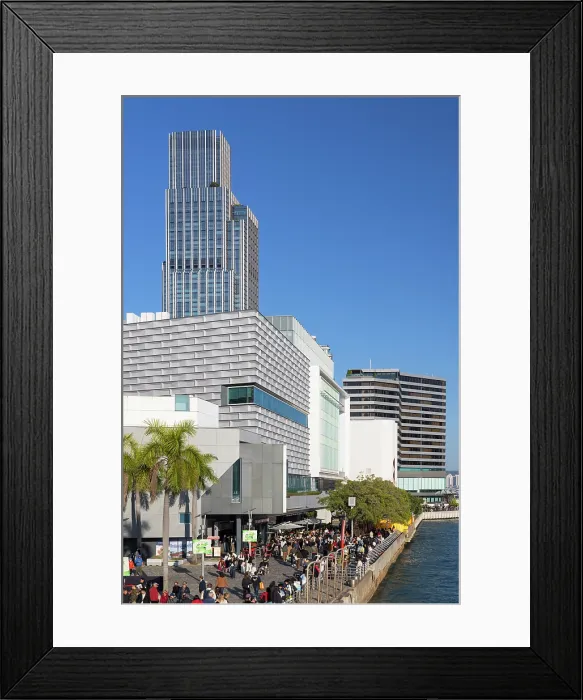 Framed Print : Museum of Art, Rosewood Hotel and Victoria Harbour, Kowloon, Hong Kong Framed Print : Museum of Art, Rosewood Hotel and Victoria Harbour, Kowloon, Hong Kong