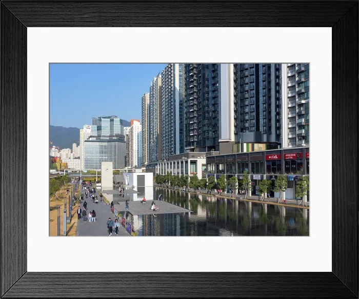 Framed Print : Kai Tak Station Square, Kai Tak, Kowloon, Hong Kong