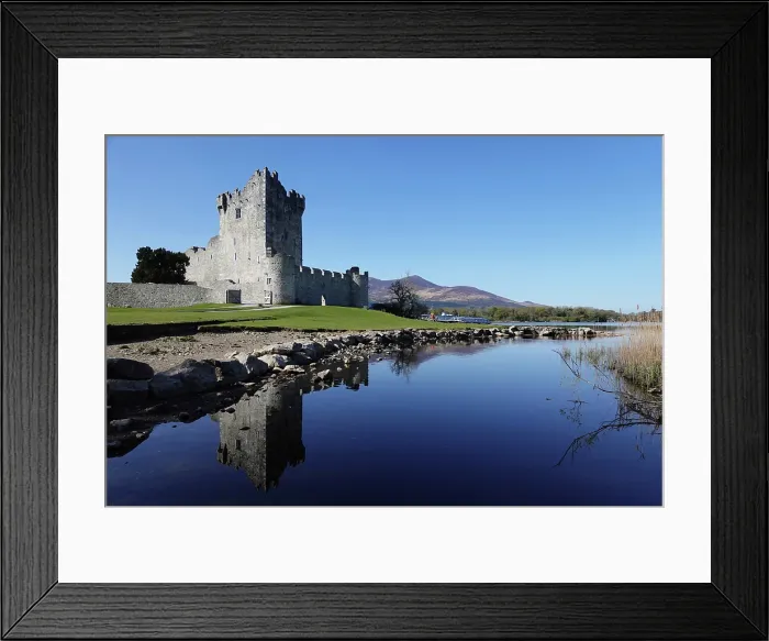 Framed Print : Ross Castle on the edge of Lough Leane, Killarney National Park, County Kerry, Ireland Framed Print : Ross Castle on the edge of Lough Leane, Killarney National Park, County Kerry, Ireland