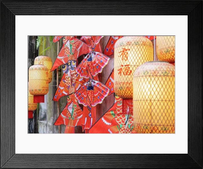Framed Print : Chinese decorations in Kwai Chai Hong alleyway, Chinatown, Kuala Lumpur, Selangor, Malaysia Framed Print : Chinese decorations in Kwai Chai Hong alleyway, Chinatown, Kuala Lumpur, Selangor, Malaysia