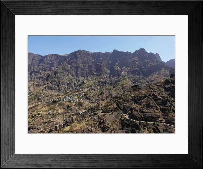 Framed Print : Volcanic scenery in the valley of Alto Mira, northwest Saint Anthony, Cape Verde Framed Print : Volcanic scenery in the valley of Alto Mira, northwest Saint Anthony, Cape Verde