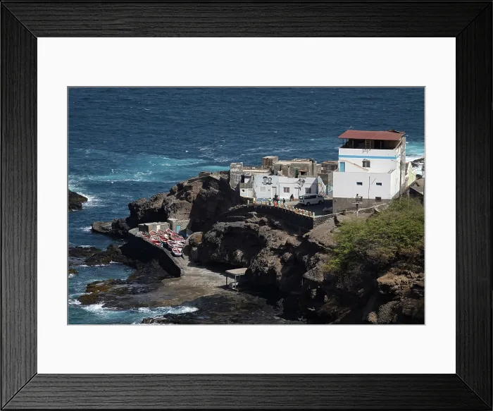 Framed Print : The spectacular scenery of the north coast and volcanic highlands of Saint Anthony, Cape Verde Framed Print : The spectacular scenery of the north coast and volcanic highlands of Saint Anthony, Cape Verde