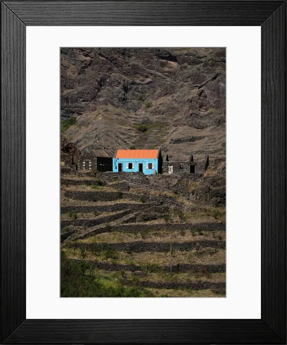 Framed Print : The spectacular scenery of the north coast and volcanic highlands of Saint Anthony, Cape Verde Framed Print : The spectacular scenery of the north coast and volcanic highlands of Saint Anthony, Cape Verde