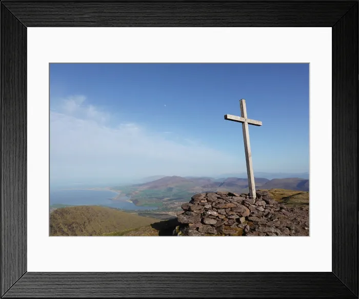 Framed Print : The summit of Mount Brandon, the highest point on the the Dingle peninsula, Co Kerry, Ireland Framed Print : The summit of Mount Brandon, the highest point on the the Dingle peninsula, Co Kerry, Ireland