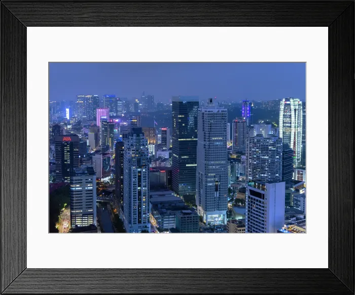 Framed Print : Downtown Kuala Lumpur at dusk, Selangor, Malaysia Framed Print : Downtown Kuala Lumpur at dusk, Selangor, Malaysia