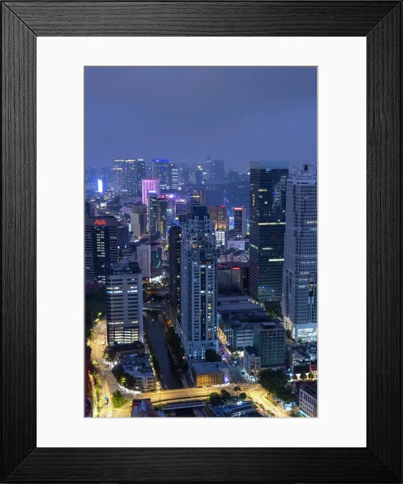 Framed Print : Downtown Kuala Lumpur at dusk, Selangor, Malaysia Framed Print : Downtown Kuala Lumpur at dusk, Selangor, Malaysia