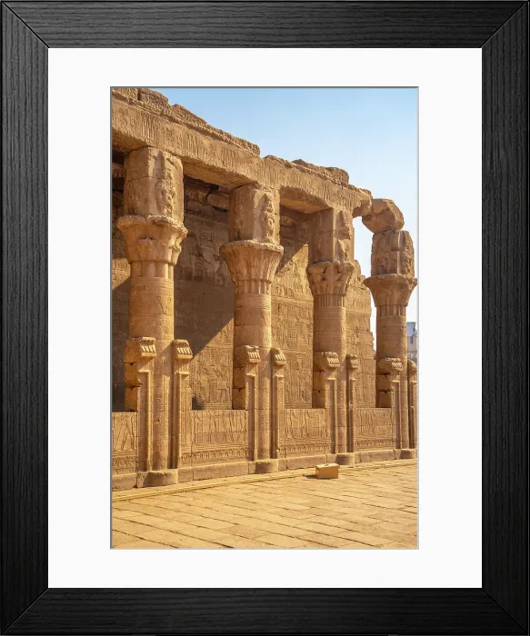 Framed Print : View of Temple of Edfu Mammisi at the entrance to Temple of Edfu, Edfu, Egypt, Africa Framed Print : View of Temple of Edfu Mammisi at the entrance to Temple of Edfu, Edfu, Egypt, Africa