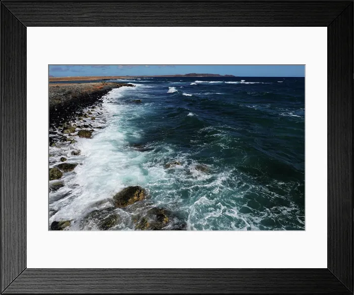 Framed Print : Coastal scenery near Santa Maria, Sal, Cape Verde Framed Print : Coastal scenery near Santa Maria, Sal, Cape Verde