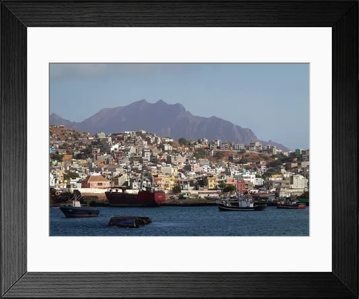 Framed Print : Mindelo Bay, Saint Vincent, Cape Verde