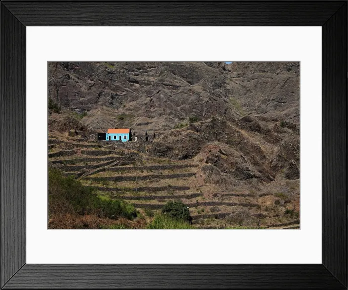 Framed Print : The spectacular scenery of the north coast and volcanic highlands of Saint Anthony, Cape Verde Framed Print : The spectacular scenery of the north coast and volcanic highlands of Saint Anthony, Cape Verde