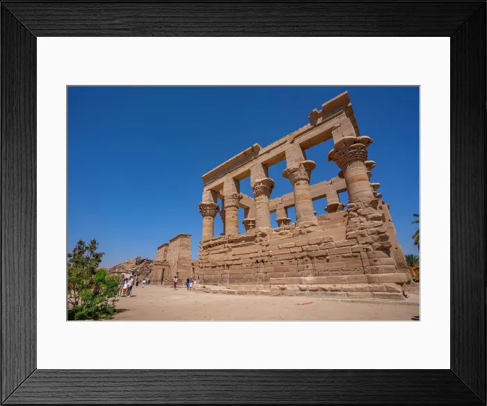 Framed Print : View of Temple at Philae on a sunny day, Aswan, Nubia, Egypt, North Africa, Africa Framed Print : View of Temple at Philae on a sunny day, Aswan, Nubia, Egypt, North Africa, Africa