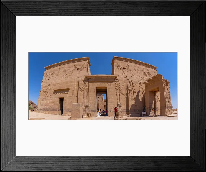 Framed Print : View of Temple at Philae on a sunny day, Aswan, Nubia, Egypt, North Africa, Africa Framed Print : View of Temple at Philae on a sunny day, Aswan, Nubia, Egypt, North Africa, Africa