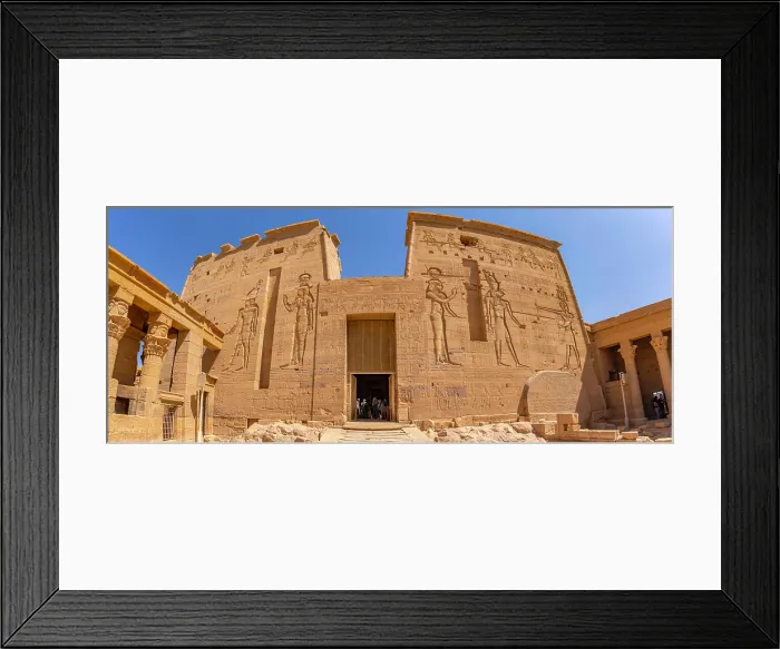 Framed Print : View of Temple at Philae on a sunny day, Aswan, Nubia, Egypt, North Africa, Africa Framed Print : View of Temple at Philae on a sunny day, Aswan, Nubia, Egypt, North Africa, Africa