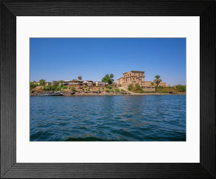 Framed Print : Onboard boat trip to at Temple at Philae on a sunny day, Aswan, Nubia, Egypt, North Africa, Africa Framed Print : Onboard boat trip to at Temple at Philae on a sunny day, Aswan, Nubia, Egypt, North Africa, Africa