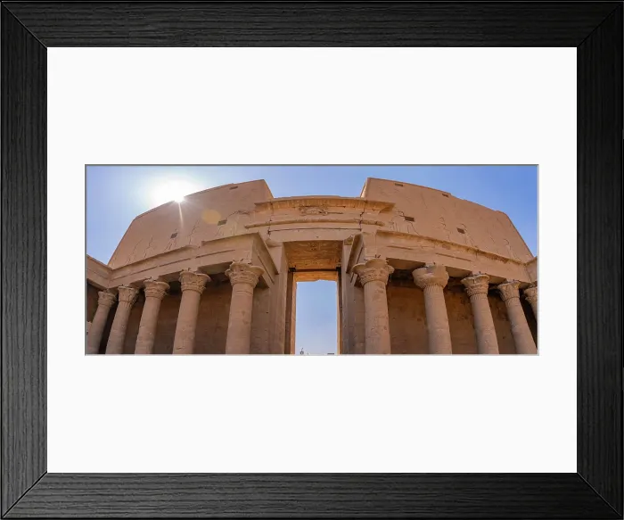 Framed Print : View of Temple of Horus on a sunny day, Edfu, Egypt, North Africa, Africa Framed Print : View of Temple of Horus on a sunny day, Edfu, Egypt, North Africa, Africa