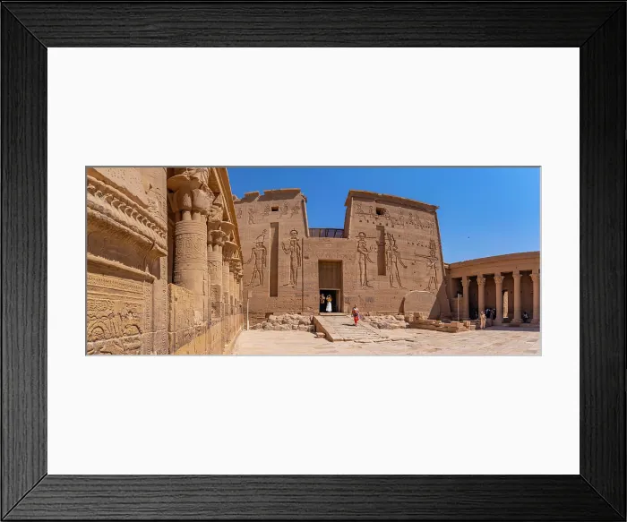 Framed Print : View of Temple at Philae on a sunny day, Aswan, Nubia, Egypt, North Africa, Africa Framed Print : View of Temple at Philae on a sunny day, Aswan, Nubia, Egypt, North Africa, Africa