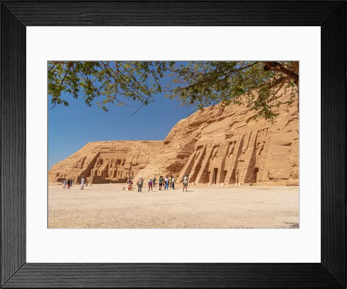 Framed Print : Exterior view of massive sculptures at the Temple of Hathor, Abu Simbel Temple next to Lake Nasser, Temple of the Pharaohs, Ramses II, Nubia, Egypt, Africa Framed Print : Exterior view of massive sculptures at the Temple of Hathor, Abu Simbel Temple next to Lake Nasser, Temple of the Pharaohs, Ramses II, Nubia, Egypt, Africa