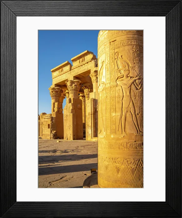 Framed Print : View of the Temple of Horus during golden hour, Edfu, Egypt, North Africa, Africa Framed Print : View of the Temple of Horus during golden hour, Edfu, Egypt, North Africa, Africa