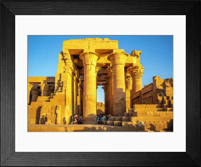 Framed Print : View of the Temple of Horus at sunset, Edfu, Egypt, North Africa, Africa Framed Print : View of the Temple of Horus at sunset, Edfu, Egypt, North Africa, Africa