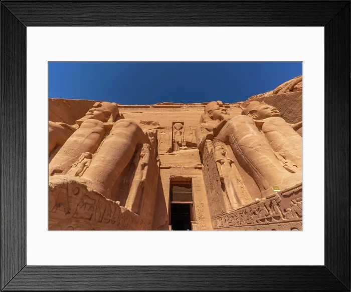 Framed Print : Exterior view of relief mural of Ebsambul or Isambul at the Abu Simbel Temple next to Lake Nasser, Temple of the Pharaohs, Ramses II, Nubia, Egypt, Africa Framed Print : Exterior view of relief mural of Ebsambul or Isambul at the Abu Simbel Temple next to Lake Nasser, Temple of the Pharaohs, Ramses II, Nubia, Egypt, Africa