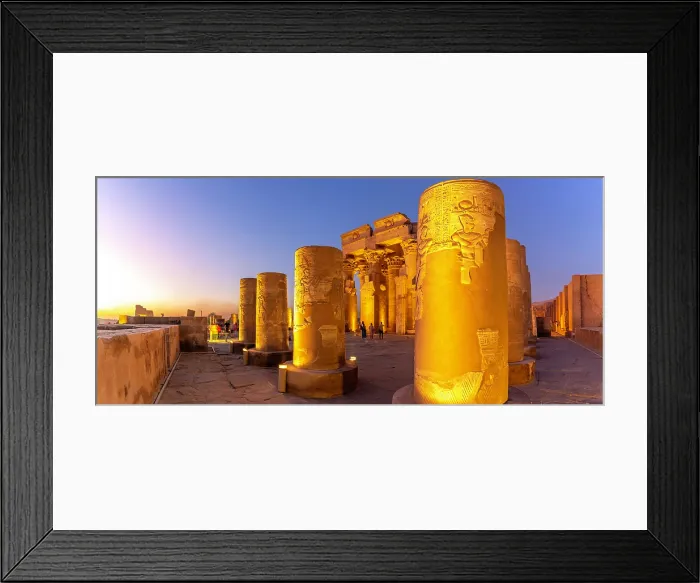 Framed Print : View of the Temple of Horus at dusk, Edfu, Egypt, North Africa, Africa Framed Print : View of the Temple of Horus at dusk, Edfu, Egypt, North Africa, Africa