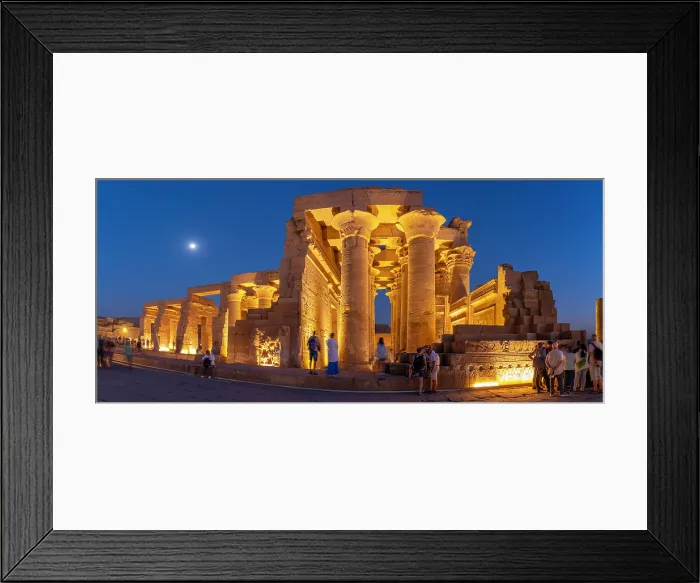 Framed Print : View of the Kom Ombo Temple at dusk, Edfu, Egypt, North Africa, Africa Framed Print : View of the Kom Ombo Temple at dusk, Edfu, Egypt, North Africa, Africa