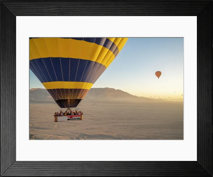 Framed Print : View of other balloons from hot air balloon over Luxor at sunrise, Luxor, Egypt, Africa Framed Print : View of other balloons from hot air balloon over Luxor at sunrise, Luxor, Egypt, Africa