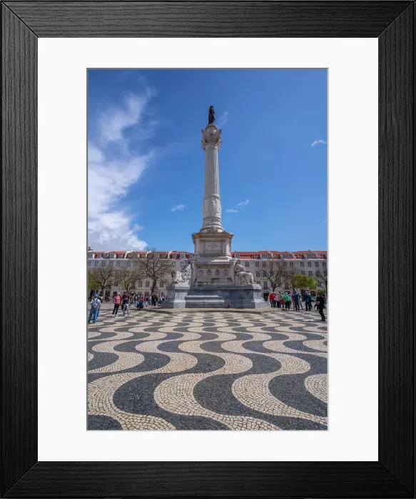 Framed Print : View of Column King Pedro IV in Praca do Rossio in Lisbon city centre, Lisbon, Portugal, Europe Framed Print : View of Column King Pedro IV in Praca do Rossio in Lisbon city centre, Lisbon, Portugal, Europe