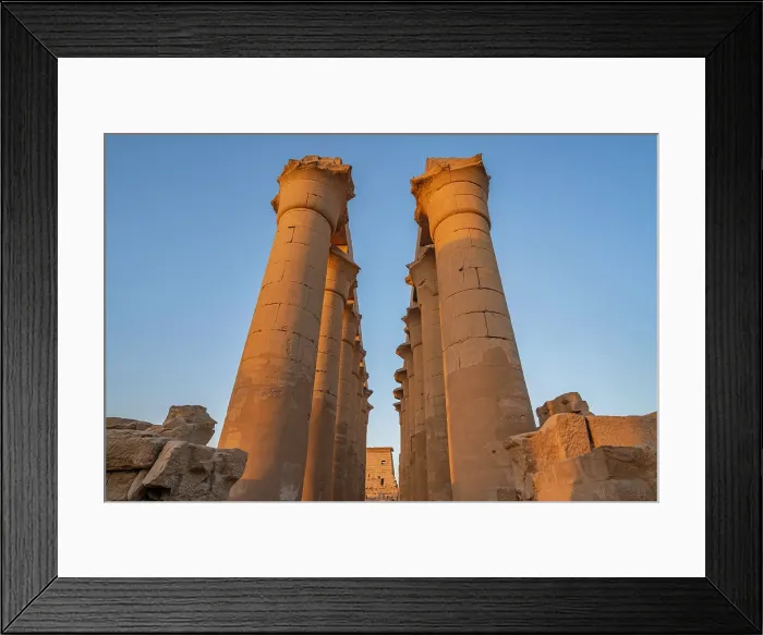 Framed Print : View of Luxor Temple during golden hour, Luxor, Egypt, Africa Framed Print : View of Luxor Temple during golden hour, Luxor, Egypt, Africa